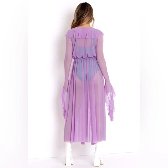 BLACKMILK Ocean Flower Flouncy ROBE! - Picture 4 of 8